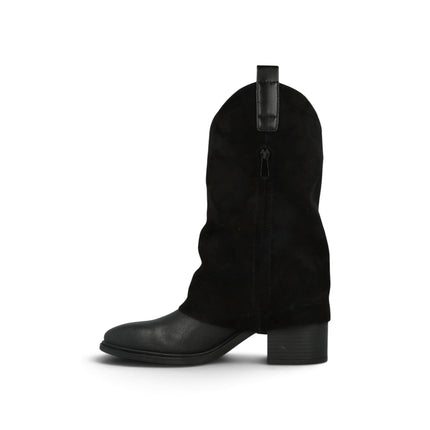 Stivali Donna in Ecopelle Nera | Jeep TEX FOLD BLACK Jeep Footwear 