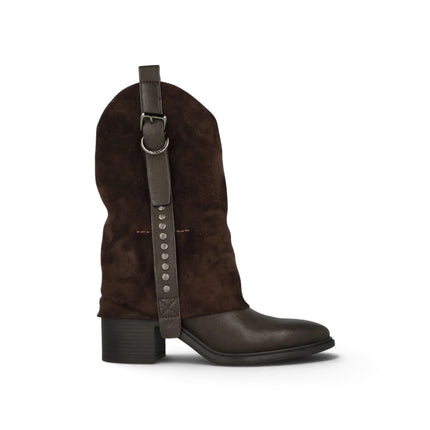 Stivali Donna in Ecopelle Marrone | Jeep TEX FOLD DARK BROWN Jeep Footwear 
