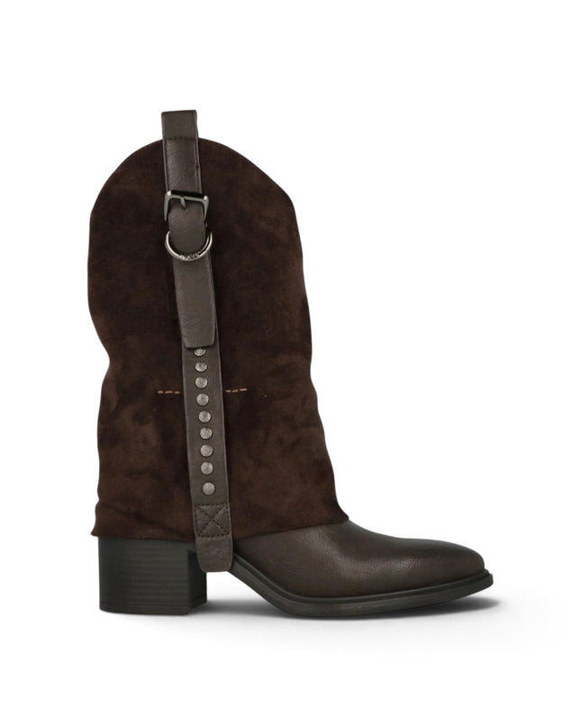 Stivali Donna in Ecopelle Marrone | Jeep TEX FOLD DARK BROWN Jeep Footwear 