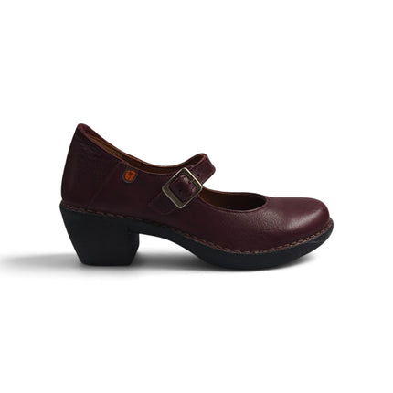 Pump Donna con Tacco in Pelle Bordo | Jungla 7534 BORDO Jungla 