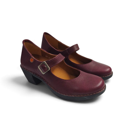Pump Donna con Tacco in Pelle Bordo | Jungla 7534 BORDO Jungla 