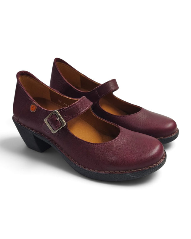 Pump Donna con Tacco in Pelle Bordo | Jungla 7534 BORDO Jungla 