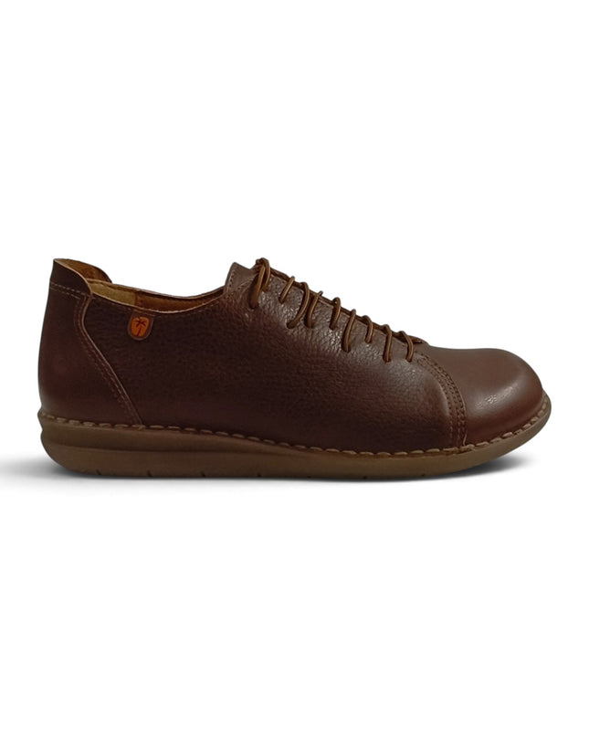 Scarpe Basse Donna con Lacci Elastici in Pelle Marrone Cuoio | Jungla 8473 BROWN Jungla 