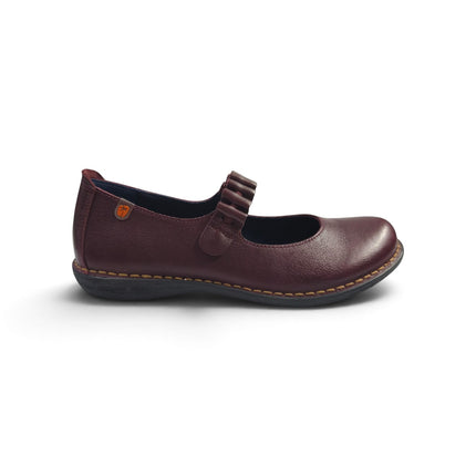 Ballerina Donna con Elastico in Pelle Bordo | Jungla 8551 BORDO Jungla 