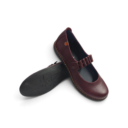 Ballerina Donna con Elastico in Pelle Bordo | Jungla 8551 BORDO Jungla 
