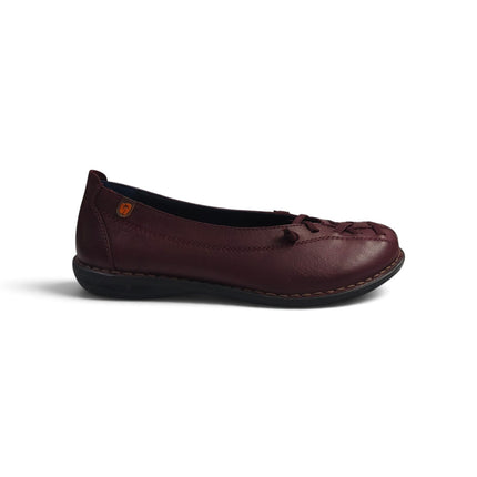 Ballerina Donna con Elastici in Pelle Bordo | Jungla 8552 BORDO Jungla 