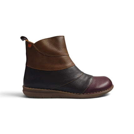 Stivaletto Basso Donna in Pelle Multicolor Bordo | Jungla 8573 BORDO Jungla 