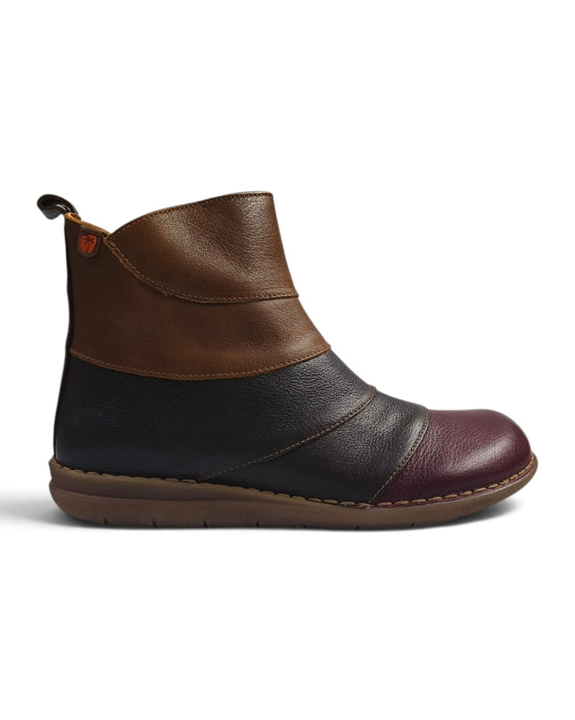 Stivaletto Basso Donna in Pelle Multicolor Bordo | Jungla 8573 BORDO Jungla 