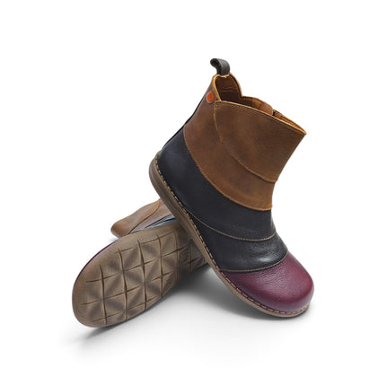 Stivaletto Basso Donna in Pelle Multicolor Bordo | Jungla 8573 BORDO Jungla 