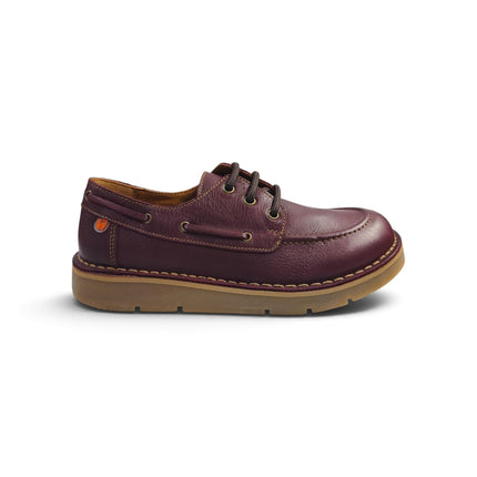 Mocassino Barca Barefoot con Lacci in Pelle Bordo | Jungla 8592 BORDO Jungla 