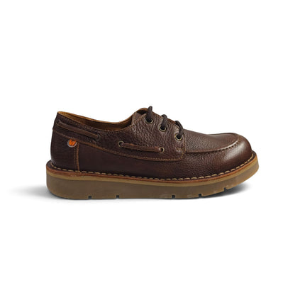 Mocassino Barca Barefoot con Lacci in Pelle Marrone | Jungla 8592 BROWN Jungla 