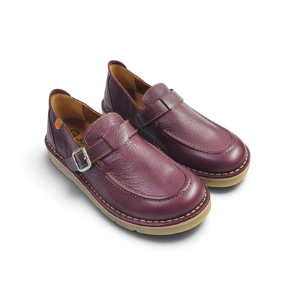 Mocassino Barefoot con Fibbia in Pelle Bordo | Jungla 8593 BORDO Jungla 