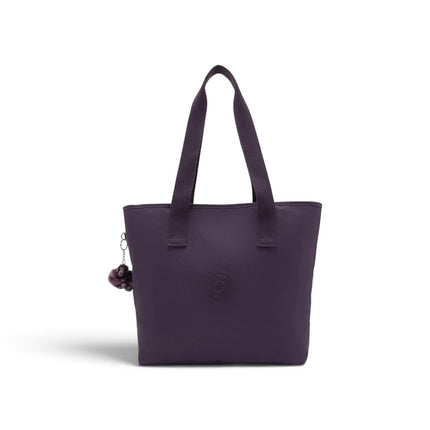 Borsa Tote Donna con Trousse in Tessuto Viola | Kipling ANINA DARKEST BERRY Kipling 