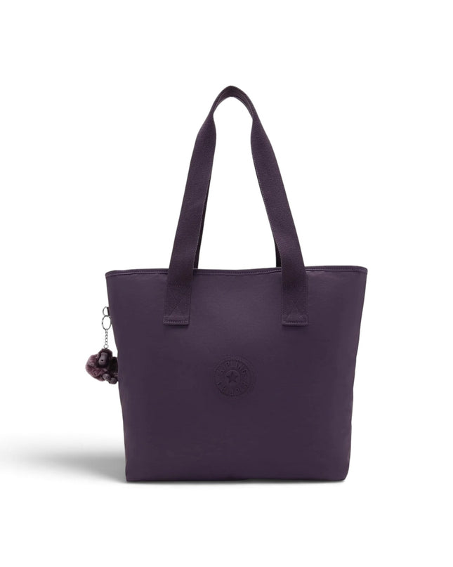 Borsa Tote Donna con Trousse in Tessuto Viola | Kipling ANINA DARKEST BERRY Kipling 