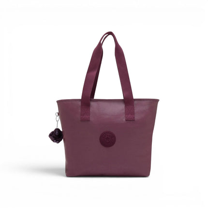 Borsa Tote Donna con Trousse in Tessuto Metal Vino | Kipling ANINA GRAPE WINE Kipling 