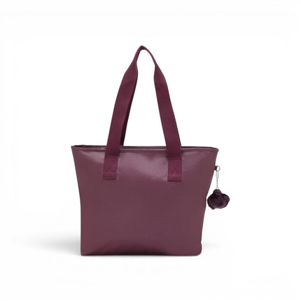 Borsa Tote Donna con Trousse in Tessuto Metal Vino | Kipling ANINA GRAPE WINE Kipling 