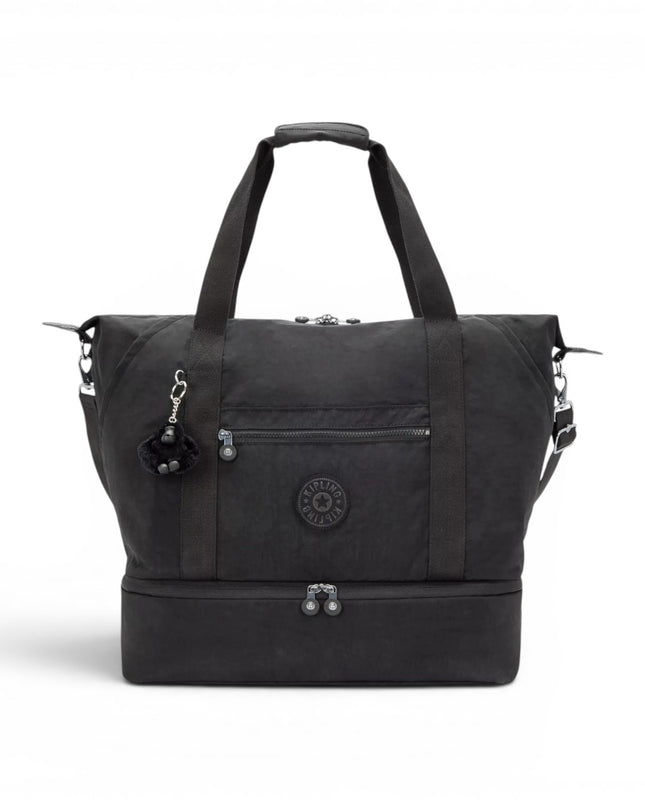Borsone da Viaggio a Doppio Scomparto in Tessuto Nero | Kipling ART M WEEKENDER BLACK NOIR Kipling 