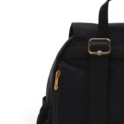 Zaino Multitasche in Tessuto Nero | Kipling CITY POCKET S BLUSH GOLD BLACK Kipling 