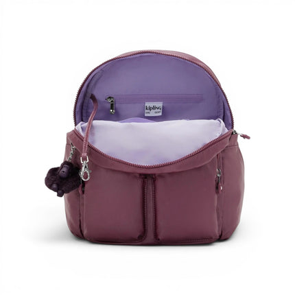 Zaino Multitasche in Tessuto Vino | Kipling CITY POCKET S GRAPE WINE MET Kipling 