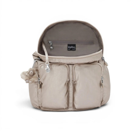 Zaino Multitasche in Tessuto Laminato | Kipling CITY POCKET S METALLIC GLOW Kipling 