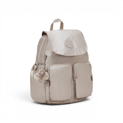 Zaino Multitasche in Tessuto Laminato | Kipling CITY POCKET S METALLIC GLOW Kipling 