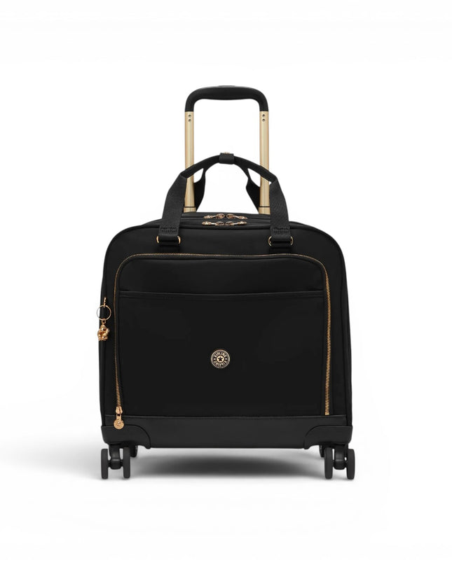 Trolley da Lavoro Quattro Ruote in Tessuto Nero | Kipling COMMUTER BLUSH GOLD BLACK Kipling 