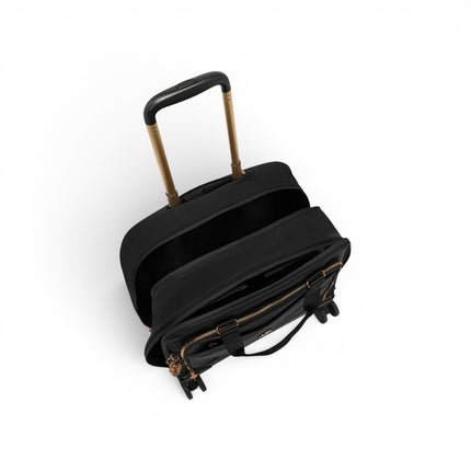 Trolley da Lavoro Quattro Ruote in Tessuto Nero | Kipling COMMUTER BLUSH GOLD BLACK Kipling 