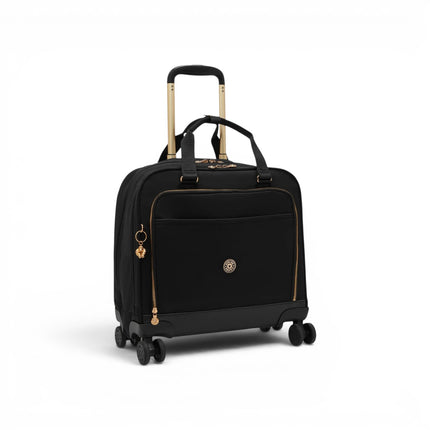 Trolley da Lavoro Quattro Ruote in Tessuto Nero | Kipling COMMUTER BLUSH GOLD BLACK Kipling 