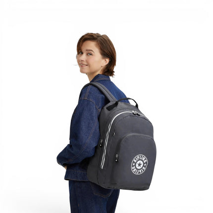 Zaino Grande Leggero Porta PC Grigio | Kipling CURTIS XL MOONLIT GREY C Kipling 