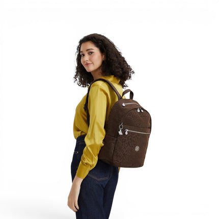 Zainetto Multitasche in Tessuto Soft Leopard Marrone | Kipling DELIA LEO SOFT LEOPARD Kipling 