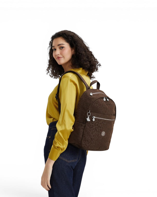 Zainetto Multitasche in Tessuto Soft Leopard Marrone | Kipling DELIA LEO SOFT LEOPARD Kipling 