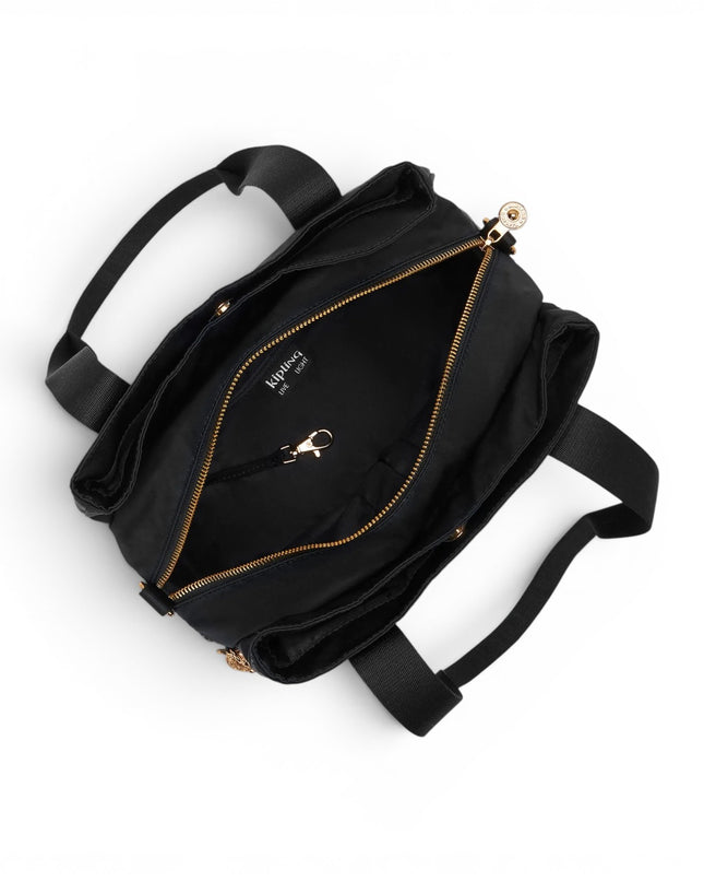 Borsa Multitasche con Tracolla in Tessuto Nero | Kipling ELYSIANA BLUSH GOLD BLACK Kipling 