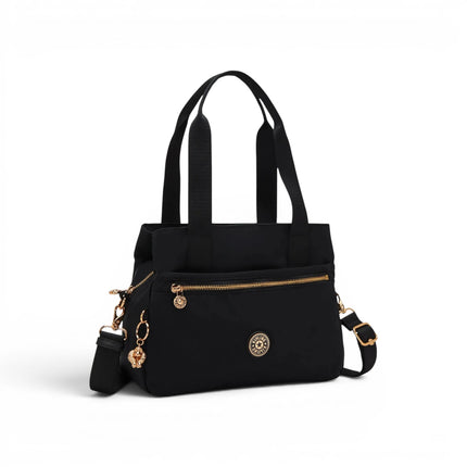 Borsa Multitasche con Tracolla in Tessuto Nero | Kipling ELYSIANA BLUSH GOLD BLACK Kipling 