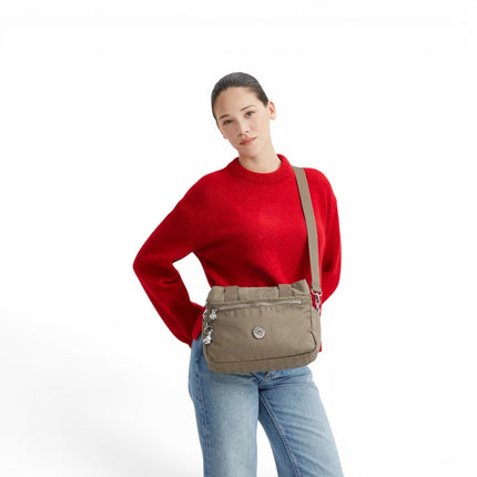 Borsa Multitasche con Tracolla in Tessuto Beige | Kipling ELYSIANA DIAMOND WAVE Kipling 
