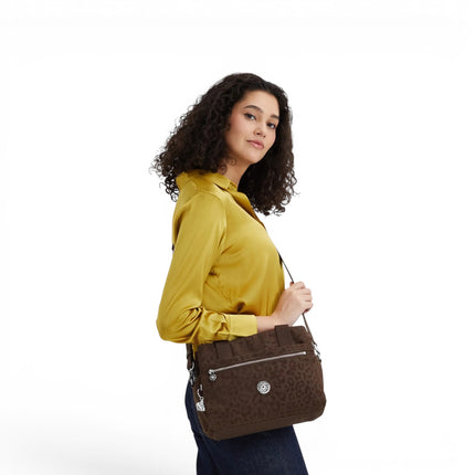 Borsa Multitasche con Tracolla in Tessuto Soft Leopard | Kipling ELYSIANA SOFT LEOPARD Kipling 