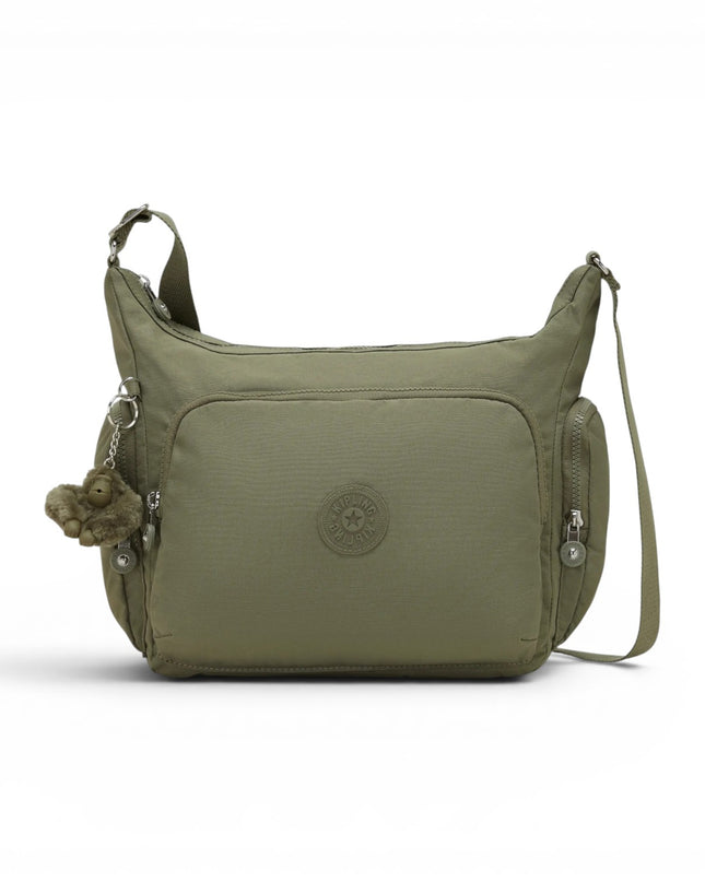 Borsa con Tracolla Multitasche in Tessuto Verde Sage | Kipling GABB ALMOST SAGE Kipling 