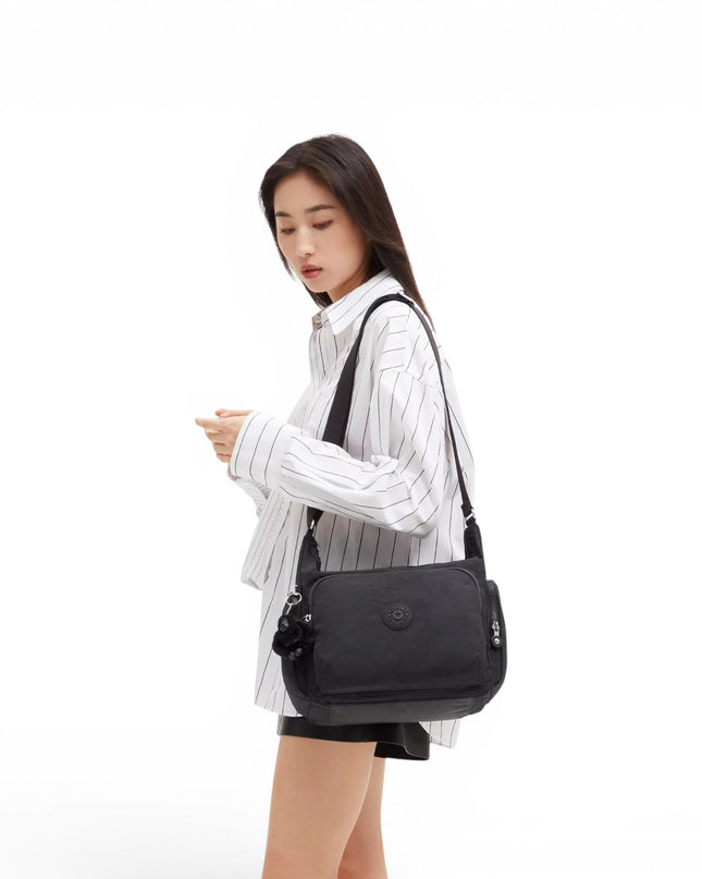 Borsa con Tracolla Multitasche in Tessuto Nero | Kipling GABB BLACK NOIR Kipling 