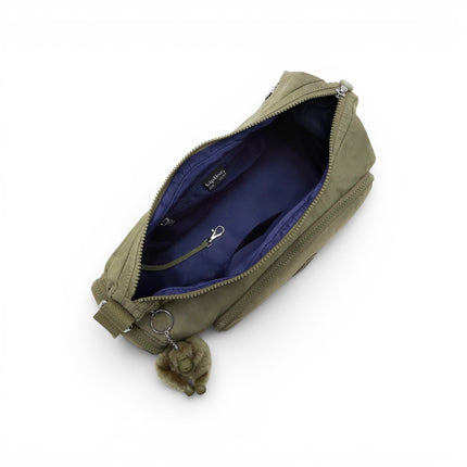 Borsa a Spalla Multitasche in Tessuto Verde Sage | Kipling GABBINA ALMOST SAGE Kipling 