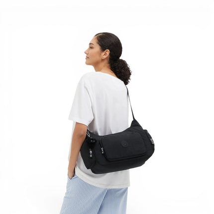 Borsa con Tracolla Multitasche in Tessuto Nero | Kipling GABBINA BLACK NOIR Kipling 