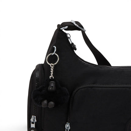 Borsa con Tracolla Multitasche in Tessuto Nero | Kipling GABBINA BLACK NOIR Kipling 