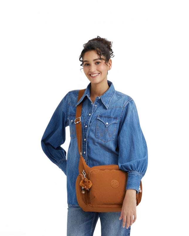 Borsa con Tracolla Multitasche in Tessuto Mokka | Kipling GABB STYLISH MOKKA Kipling 