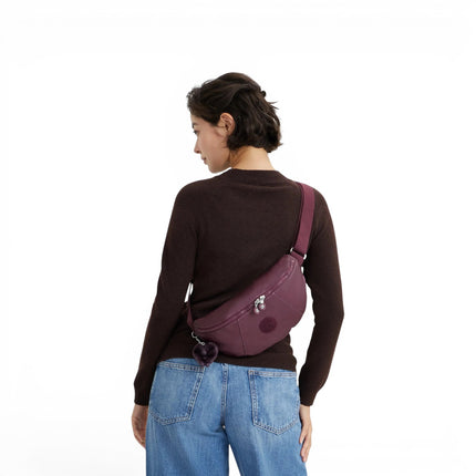 Marsupio con Tracolla in Tessuto Metal Vino | Kipling MACI GRAPE WINE MET Kipling 