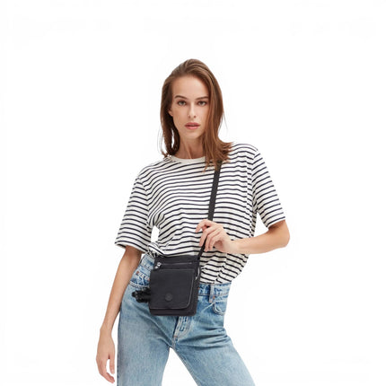 Borsello Tracolla Multitasche in Tessuto Nero | Kipling NEW ELDORADO BLACK NOIR Kipling 