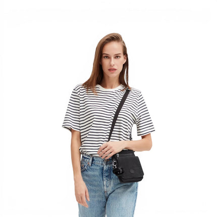 Borsello Tracolla Multitasche in Tessuto Nero | Kipling NEW ELDORADO BLACK NOIR Kipling 
