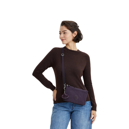 Borsetta Donna con Tracolla in Tessuto Viola | Kipling RIRI DARKEST BERRY Kipling 