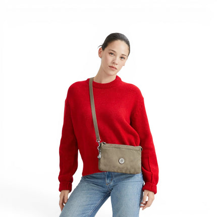 Borsetta Donna con Tracolla in Tessuto Beige | Kipling RIRI DIAMOND WAVE Kipling 