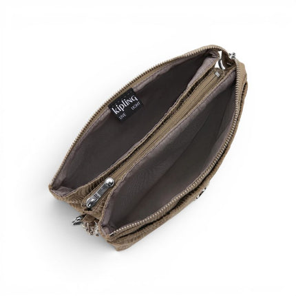 Borsetta Donna con Tracolla in Tessuto Beige | Kipling RIRI DIAMOND WAVE Kipling 