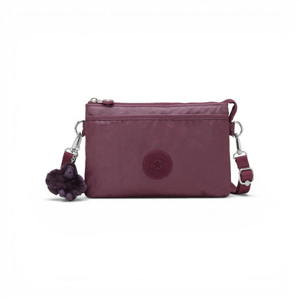 Borsetta Donna con Tracolla in Tessuto Laminato Vino| Kipling RIRI GRAPE WINE MET Kipling 