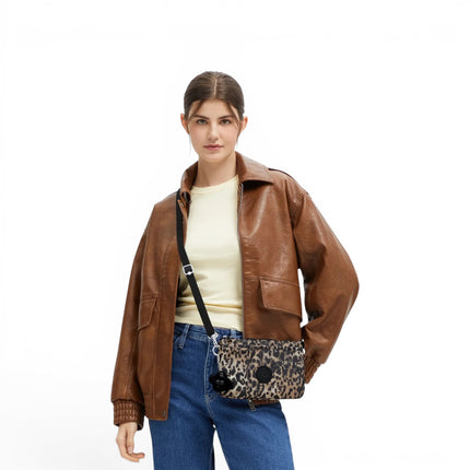 Borsetta Donna con Tracolla in Tessuto Leopard | Kipling RIRI WILD LEOPARD Kipling 