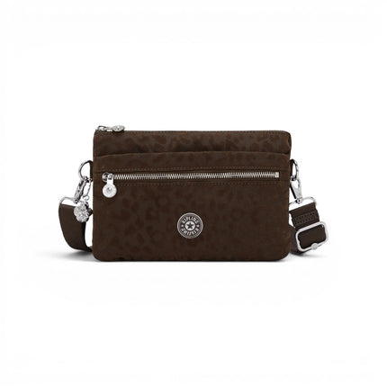 Borsetta Donna con Tracolla in Tessuto Soft Leo Marrone | Kipling RIRI LEO SOFT LEOPARD Kipling 